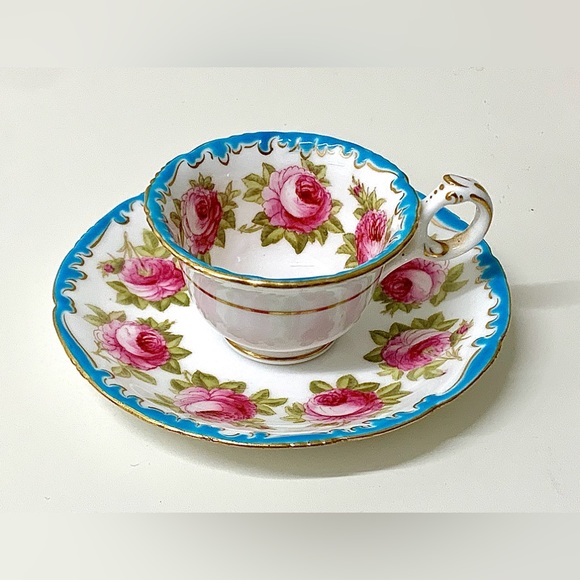 Vintage Royal Cauldon England for Burley Chicago Floral Demitasse Cup & Saucer - Picture 10 of 16